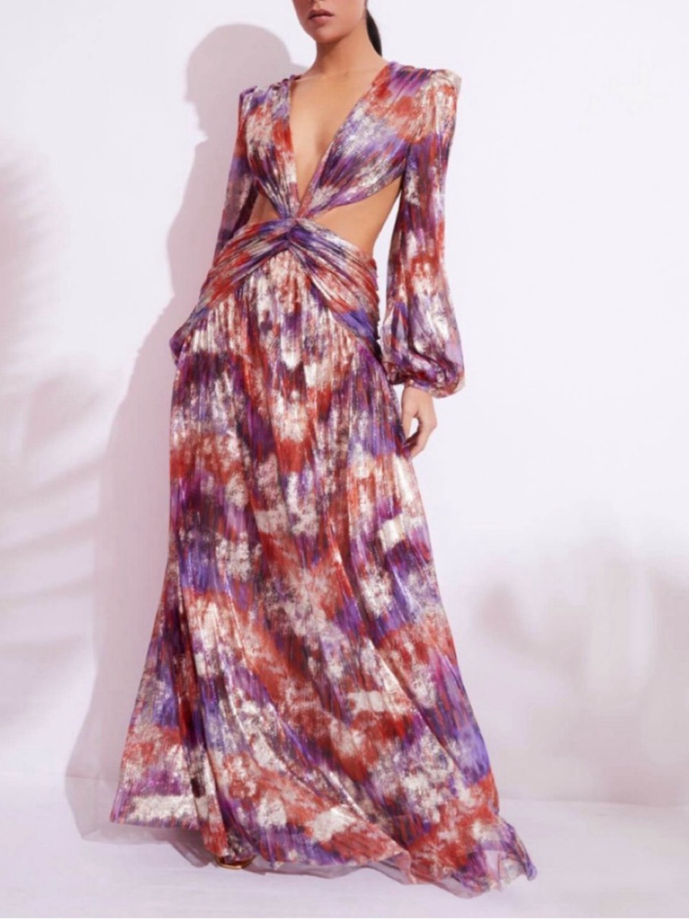 PatBO Lurex Cutout Gown - Wedding Guest